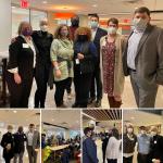 collage of photos from Staff Appreciation breakfast on 3.9.22