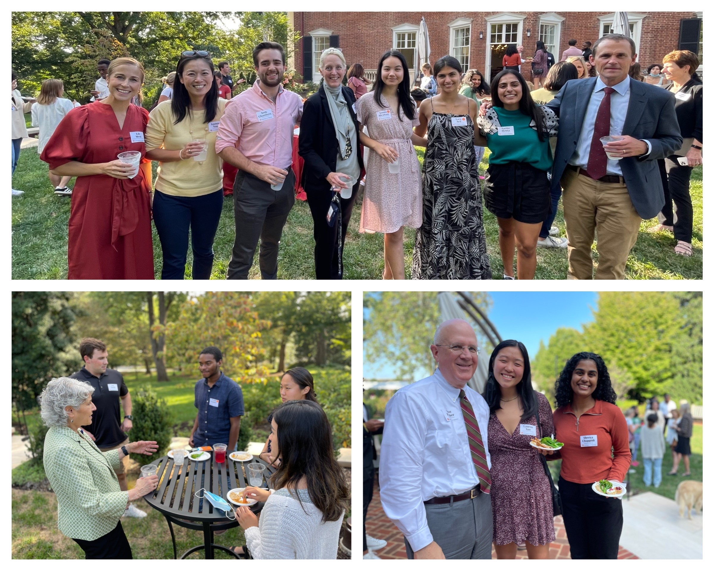 University Leadership Ground and L2K Student Leaders Group at a reception