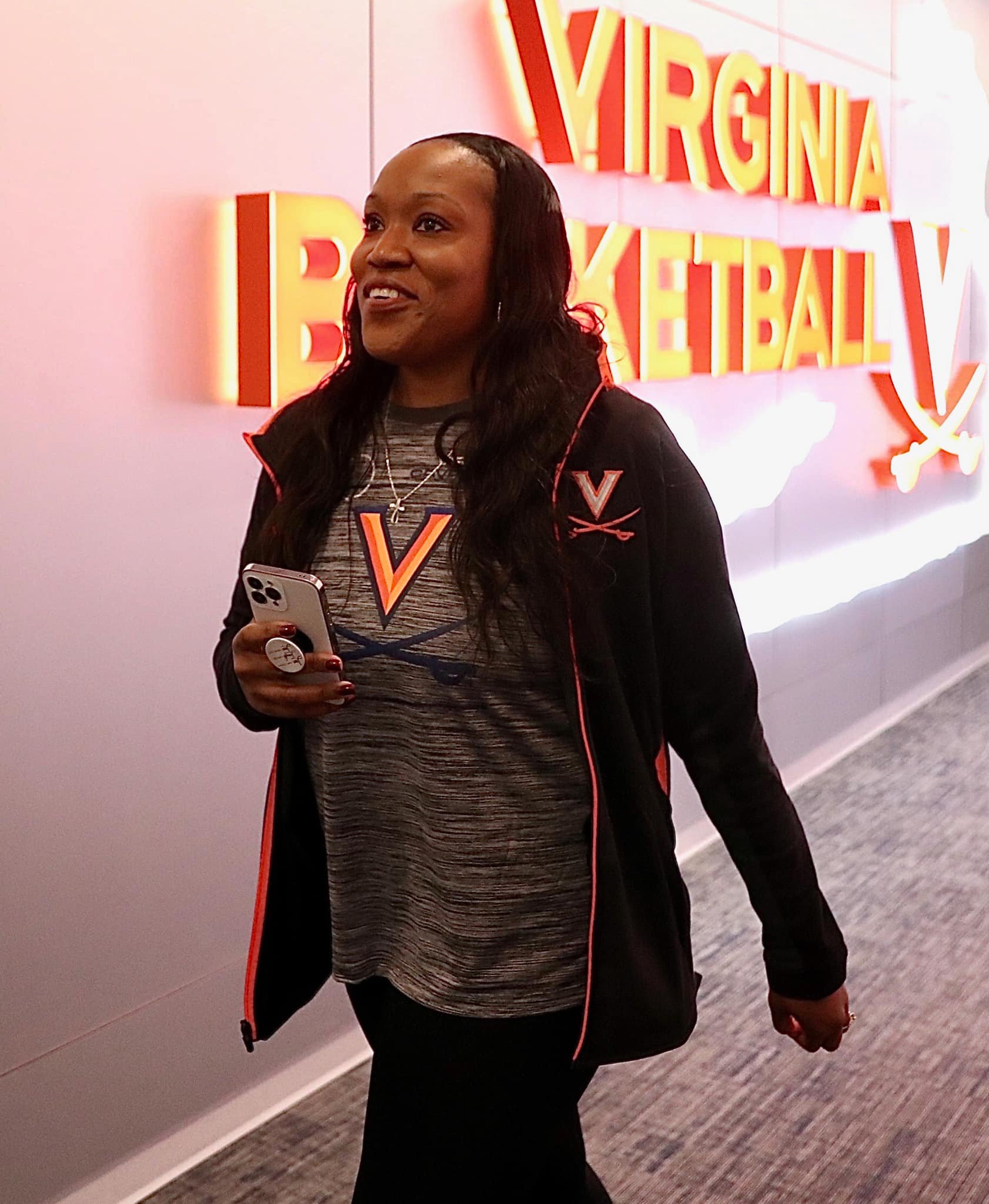 New Women's Basketball Coahc Amaka Agugua-Hamilton Visits JPJ Arena