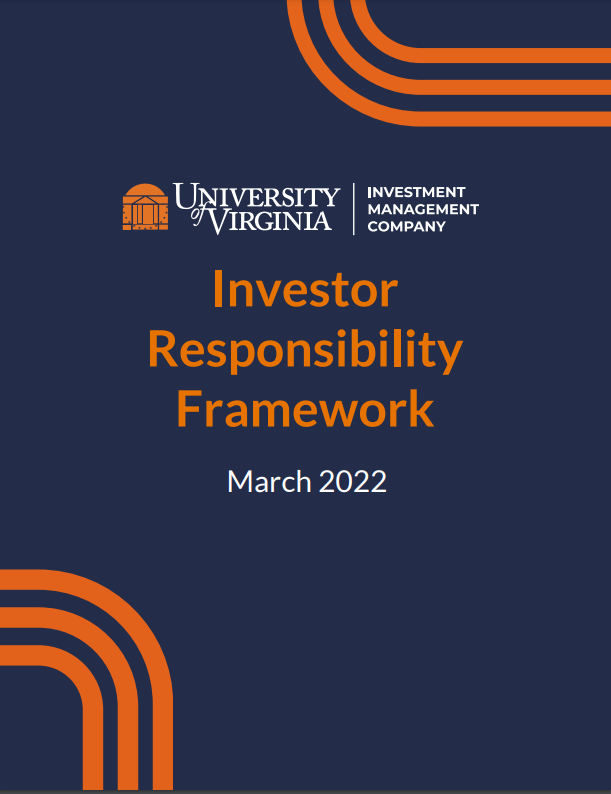 UVIMCO Investor Responsibility Framework March 2022