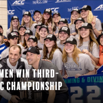 Women's Swimming and Diving team celebrates 3rd consecutive ACC Championship